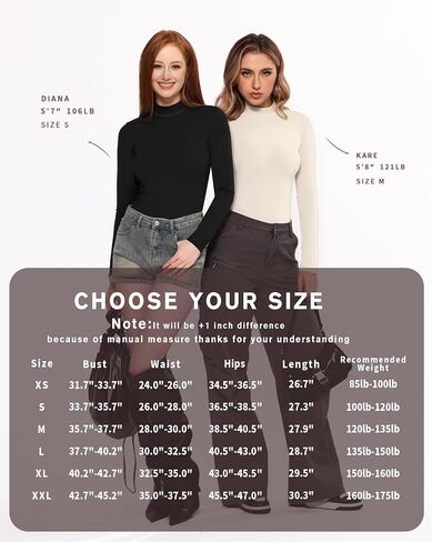 MANGOPOP Long Sleeve Bodysuit Mock Turtleneck for Women Thong Body Suits Cotton Tight Going Out Tops in Saudi Arabia
