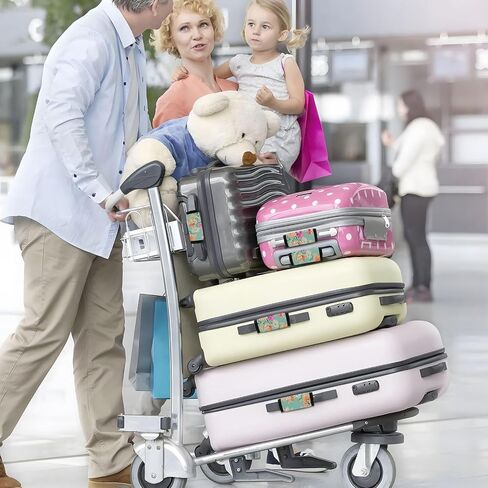4pcs Watercolor Flowers Luggage Handle Wrap Suitcase Wrap Luggage Tags/Identifiers Luggage Markers Airport Travel Accessories for Luggage/Suitcase in Saudi Arabia