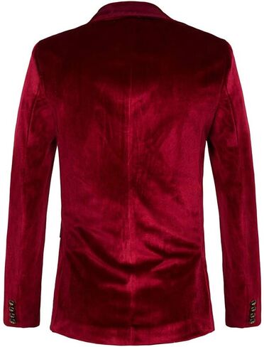 THWEI Mens Velvet Blazer Sport Coat Tuxedo Jacket for Prom Wedding Party Dinner in Saudi Arabia
