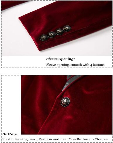 THWEI Mens Velvet Blazer Sport Coat Tuxedo Jacket for Prom Wedding Party Dinner in Saudi Arabia