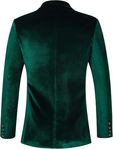 THWEI Mens Velvet Blazer Sport Coat Tuxedo Jacket for Prom Wedding Party Dinner in Saudi Arabia