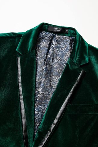 THWEI Mens Velvet Blazer Sport Coat Tuxedo Jacket for Prom Wedding Party Dinner in Saudi Arabia