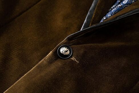 THWEI Mens Velvet Blazer Sport Coat Tuxedo Jacket for Prom Wedding Party Dinner in Kuwait