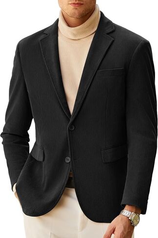 COOFANDY Mens Corduroy Blazer Casual Sport Coat Vintage Two Button Suit Blazer Jacket in Saudi Arabia
