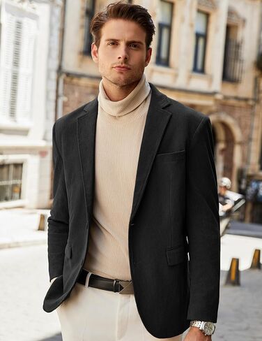 COOFANDY Mens Corduroy Blazer Casual Sport Coat Vintage Two Button Suit Blazer Jacket in Saudi Arabia