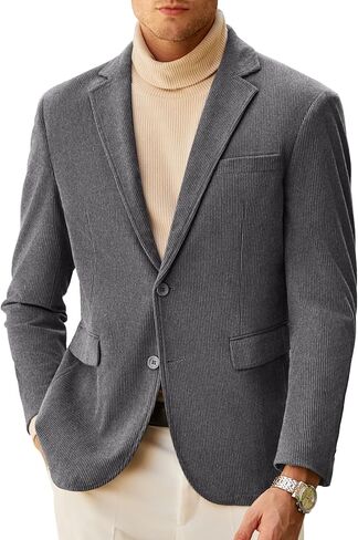 COOFANDY Mens Corduroy Blazer Casual Sport Coat Vintage Two Button Suit Blazer Jacket in Saudi Arabia