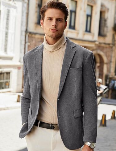 COOFANDY Mens Corduroy Blazer Casual Sport Coat Vintage Two Button Suit Blazer Jacket in Saudi Arabia
