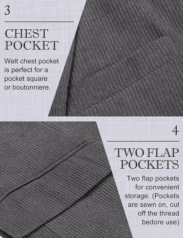 COOFANDY Mens Corduroy Blazer Casual Sport Coat Vintage Two Button Suit Blazer Jacket in Saudi Arabia