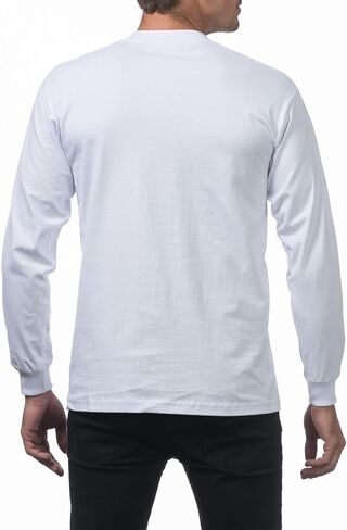 Pro Club Men's Heavyweight Cotton Long Sleeve Crew Neck T-Shirt in Saudi Arabia