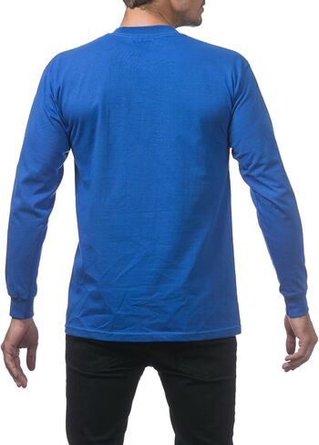 Pro Club Men's Heavyweight Cotton Long Sleeve Crew Neck T-Shirt in Saudi Arabia