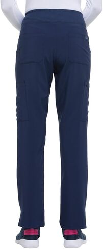 Dickies Scrub Set for Women V-Neck Top DK615 Natural Rise Tapered Leg Pull-On Pant DK005 with 360° Stretch Fabric, Navy - M Top/M Tall Pant in Saudi Arabia