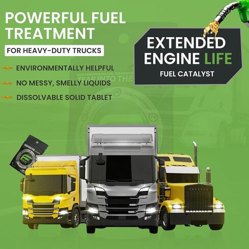 Emissions System Cleaning Pack of 10 Tablet | Fuel Additives and Injector Cleaner - Increase Fuel Mileage | Increases Horsepower and Fuel Stabilizer 1 x 20 GAL / 1 x 80L in Saudi Arabia