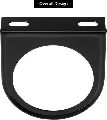 QWORK 2" Single Gauge Mounting Panel, 3 Pcs Universal Carbon Steel Gauge Holder for Auto, Single Hole Meter Gauge Pillar Mount Pod Holder in Saudi Arabia
