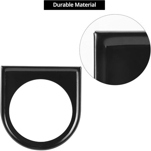 QWORK 2" Single Gauge Mounting Panel, 3 Pcs Universal Carbon Steel Gauge Holder for Auto, Single Hole Meter Gauge Pillar Mount Pod Holder in Saudi Arabia