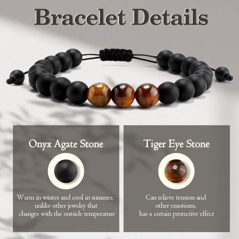 Beads Bracelet for Men,Gifts for Men,Christmas Stocking Stuffers for Men in Saudi Arabia