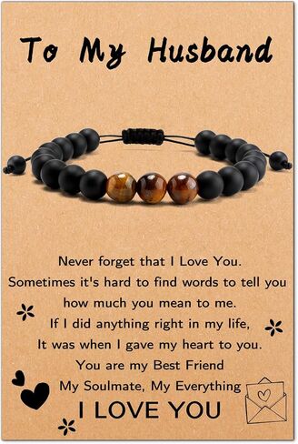 Beads Bracelet for Men,Gifts for Men,Christmas Stocking Stuffers for Men in Saudi Arabia