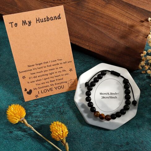 Beads Bracelet for Men,Gifts for Men,Christmas Stocking Stuffers for Men in Saudi Arabia