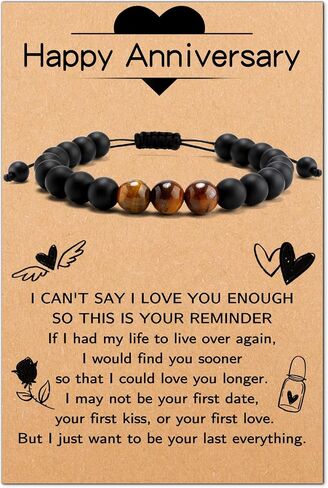 Beads Bracelet for Men,Gifts for Men,Christmas Stocking Stuffers for Men in Saudi Arabia