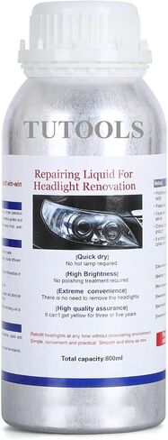 600ML Headlight Restoration Liquid,Automobile Headlight Lens Polish Repair Liquid, Car Headlight Scratch Restoring Fluid for Repair Headlight Yellowing, Haze, Scratches in Kuwait