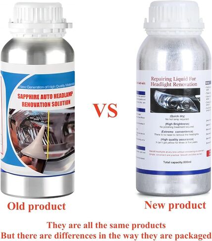 600ML Headlight Restoration Liquid,Automobile Headlight Lens Polish Repair Liquid, Car Headlight Scratch Restoring Fluid for Repair Headlight Yellowing, Haze, Scratches in Kuwait