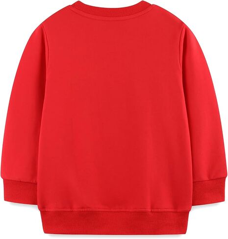 سويت شيرت للأطفال الصغار برقبة دائرية من القطن بأكمام طويلة 2-7T in Kuwait