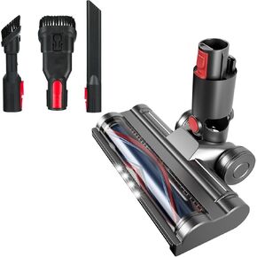 Vacuum Attachments for Dy.Son V15 V11 V10 V8 V7 Cordless Stick Cleaners, Hardwood Floor Attachments with 2 Replacement Parts - Soft Roller Brush Head with 4 LED Light & Flexible Big Rollers in Saudi Arabia