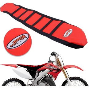 AnXin Motorcycle Seat Cover Gripper Soft Rubber for CRF250R 2004-2009 CRF450R 2003-2008 CRF250X CRF450X All Years Dirt Bike Red