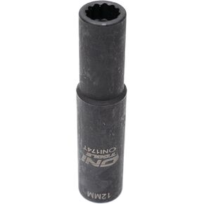 Oni Tools Detroit Diesel J-44706 Socket 60 Series Engine Rocker Arm Shaft Tool Alternative 12MM 12PT 1/2 Inch Drive Thin Wall Extra Deep Superseded from J-36003-A