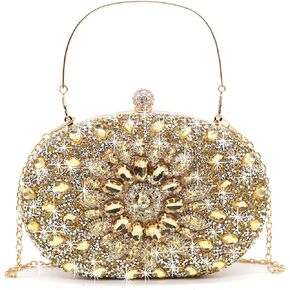 Rhinestone Evening Clutch Purses for Women Wedding Clutch Party Purses Bridal Diamonds Clutch Prom Cocktail Handbags