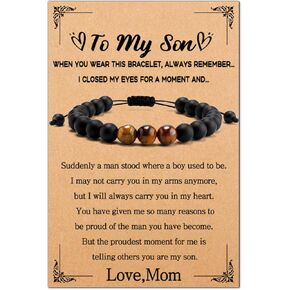 To My Son Bracelet from Mom, Son Bracelet from Mom, Gifts for Son, Son Gifts from Mom, Son Gifts, Gifts for Son from Mom, To My Son Bracelet, Gift for Son, Son Bracelet