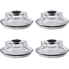 21-36 Oil Bath Dust Caps K71-148-00 Replacement for Dexter 9k-10K General Duty Axles 10K HD 12K 15K 4.0" Threads Trailer Axle 4 Pcs Plastic Screw-on Cap Kit Rubber Plugs O-Rings