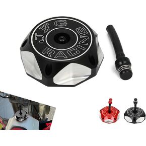 JFG RACING Billet Gas Fuel Tank Cap Cover for CRF150R 07-20/CRF230F 04-19/CR85R 03-07/CR125R CR250R 00-07/XR100R/50R/80R/70R 01-03-Red