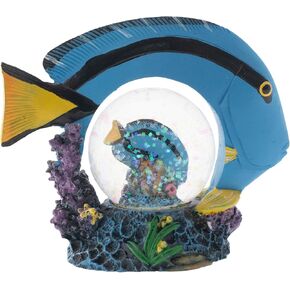 Elanze Designs Swimming Dolphin Family Magical Whimsical Tabletop Dresser Nightstand Figurine Miniature 45MM Sturdy Polyresin Glitter Water Snow Globe Decoration