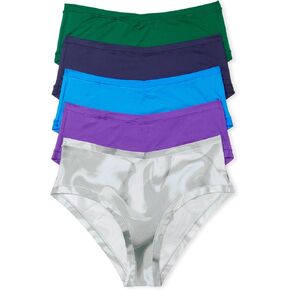 Victoria's Secret PINK Women's Cotton Stretch Hipster Underwear, Moderate Coverage, Panties for Women, Multi Pack (XS-XXL)