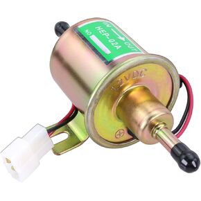 HEP-02A Diesel Fuel Pump Kit 12V Low Pressure Universal Electric Fuel Pump for Car Carburetor Motorcycle ATV Trucks Boats Carburetor Lawnmower and Generators 2.5-4PSI