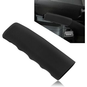 1 PC Car Handbrake Grip Cover, 4.8 " x 1.41 " x 1.65 " Silicone Wavy Non-slip Comfortable Handbrake Trim Protective Cover, Retrofit Accessories, Suitable for Most Trucks, SUVs, Cars (Red)