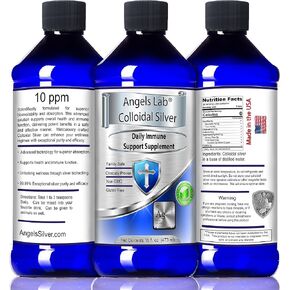 Colloidal Silver Immune Support 10 PPM Nano Liquid (128 fl oz)