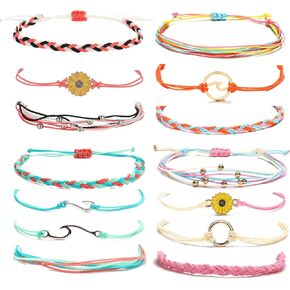 HUASAI Stocking Stuffers for Women Friendship Bracelets Gifts Trendy Stuff Adjustable Handmade Waterproof String Bracelets Set Christmas Gifts 2024