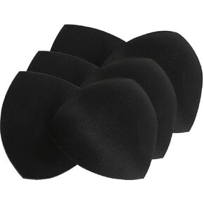 Womens Removable Smart Cups Bra Replacement Inserts Liner Pads 3 Pairs In Set
