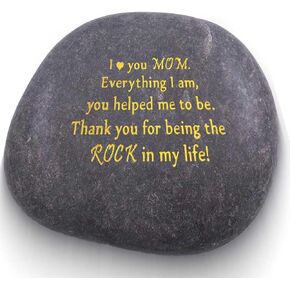 Meaningful Gifts for Mom, Unique Engraved Stone with Heartfelt Message, Ideal for Mothers Day,Christmas, Valentines Day, Birthdays