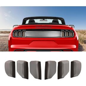 Smoked Black Taillight Shades Compatible with Ford Mustang 2018 2019 2020 2021 2022 2023 Taillights Lampshade Decoration Exterior Accessories(6pcs)