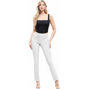 Hybrid & Company Womens Business Millennium Slim Bootcut Pants