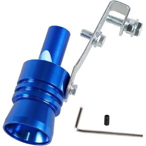 YESHMA Universal Blue Universal Turbo Sound Whistle Muffler Pipe Sounder Simulator Tailpipe Noise Sound Enhancer Compatible with Motorcycle, Truck, Cars, Dirt Bike and Scooter(XL 1 Pack)
