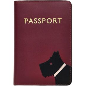RADLEY London - Face to Face - Passport Cover, Travel Essentials for Women, Card and Passport Anti Theft Wallet, Sized to Fit All Standard Passports (Merlot)