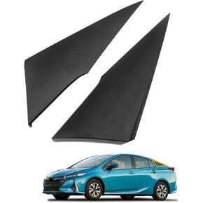 Rear Quarter Moldings (Pair), Compatible with 2016-2022 Toyota Prius, Left Driver & Right Passenger Side, Rear Quarter Panel, Window Louver Cover, Side Window Louvers, Replace#62505-47012, 62506-47012