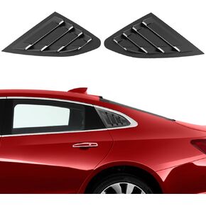 Flixon 2PCS Window Louvers Racing Style Compatible with Malibu XL 2016 2017 2018 2019 2020 Exterior Rear Side Window Louvers Air Vent Scoop Shades Cover Blinds (Carbon Fiber)