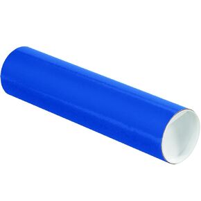 BOX USA Red Mailing Tubes with Caps, 3 Inch x 12 Inch, Pack of 24, for Shipping, Storing, Mailing, and Protecting Documents, Blueprints and Posters