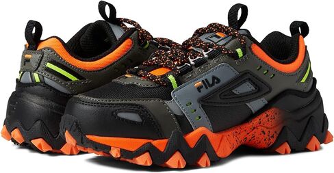 Fila Boy's Oakmont TR (Toddler/Little Kid) Shocking Orange/Tarmac/Black 1 Little Kid M in Saudi Arabia