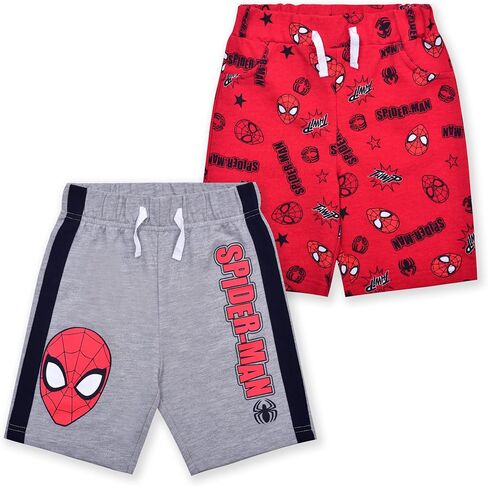 Marvel Avengers Spider-Man Boys 2 Pack Shorts for Toddlers and Little Kids in Saudi Arabia