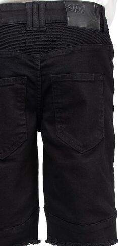 شورت X RAY للأولاد، شورت جينز مطاطي للأولاد والبنات الصغار، شورت جينز موتو بايكر وأزياء ممزقة للأولاد in Kuwait